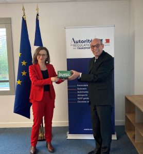 Bernard Roman, président de l’Autorité de régulation des transports, recevait, ce mercredi 6 avril, Dr Sigrid Nikutta, présidente-directrice générale du groupe DB Cargo
