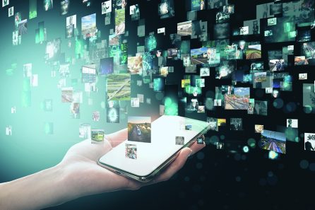 Smartphone with picture gallery